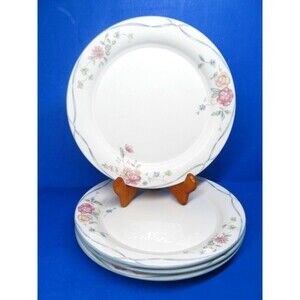 Lenox Country Cottage Courtyard Set Of 4 Chinastone 8 1/2" Salad Plates GUC